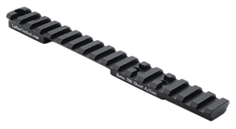 Larue Tactical LT113S0MOA Top Rail Black Fits Remington 700 Short Action 0 MOA