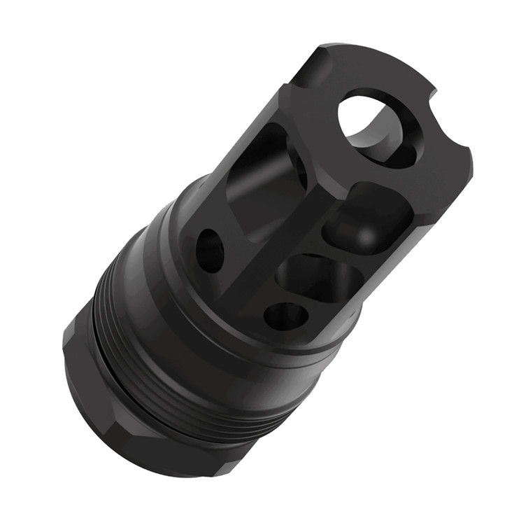 Liberty Precision Machine LPM2009 Liberty Bell Muzzle Brake Black Stainless Steel 12x28 Threads 1.70