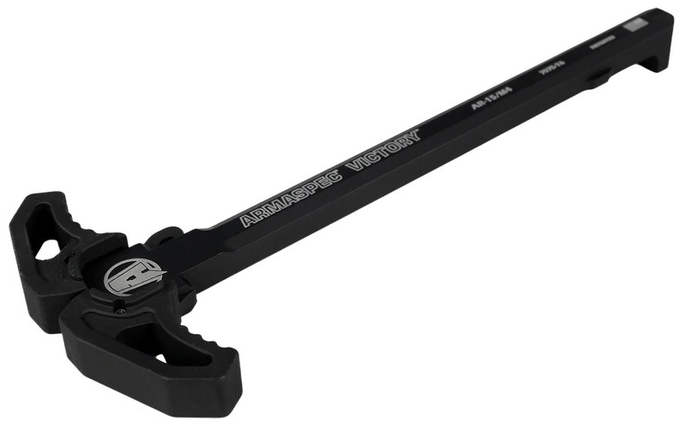 Armaspec ARM161BLK Victory Charging Handle Black Aluminum Ambidextrous Hand