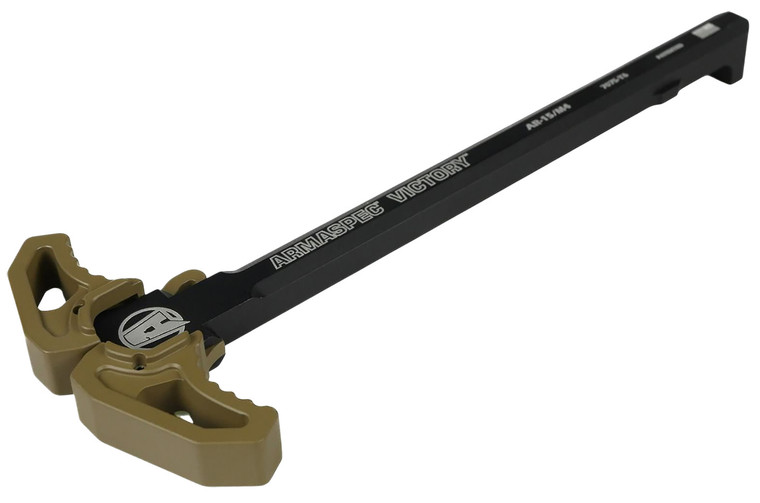Armaspec ARM161FDE Victory Charging Handle Flat Dark Earth Aluminum Ambidextrous Hand