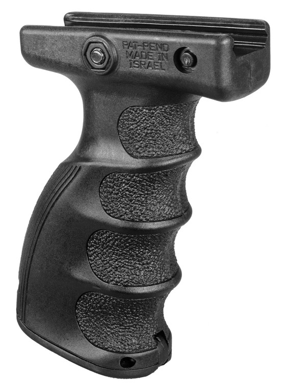 FAB Defense FXAG44SB AG44S Quick Release Ergonomic Foregrip Compatible w1913 MilSTD Picatinny Rail Black Reinforced Polymer