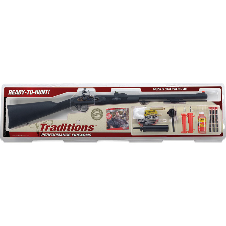 Traditions Deerhunter Redi-Pak .50 cal 24 in. Blue Synthetic Black - RS3200850