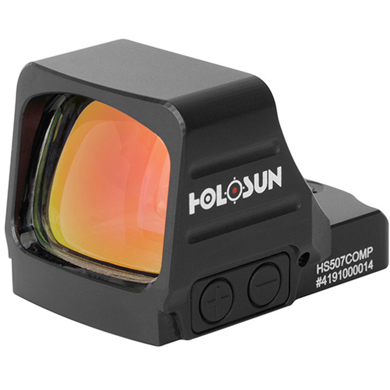 Holosun HS507 Competition Reflex Sight Gold Dot 2MOA and 32MOA Circle - HS507COMP-GD
