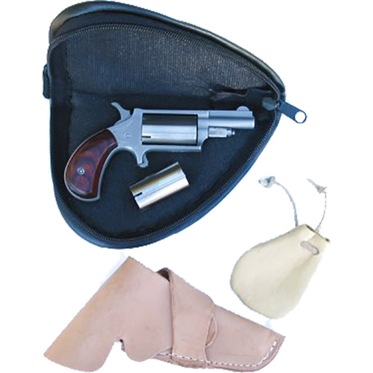 NAA 22MCBK Super Companion Black Powder Revolver .22 Cal. #11 Perc. Cap Stainless 1.63 in. 5 rd. - NAA-22M-CBK