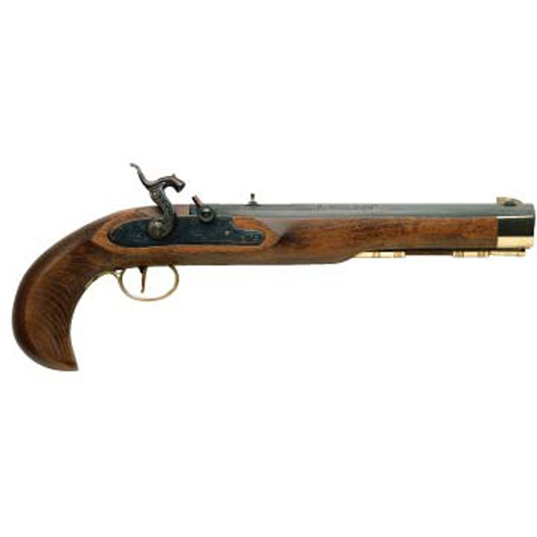 Traditions Kentucky Percussion Pistol .50 Cal 10 in. Blued/Hardwood - P1060