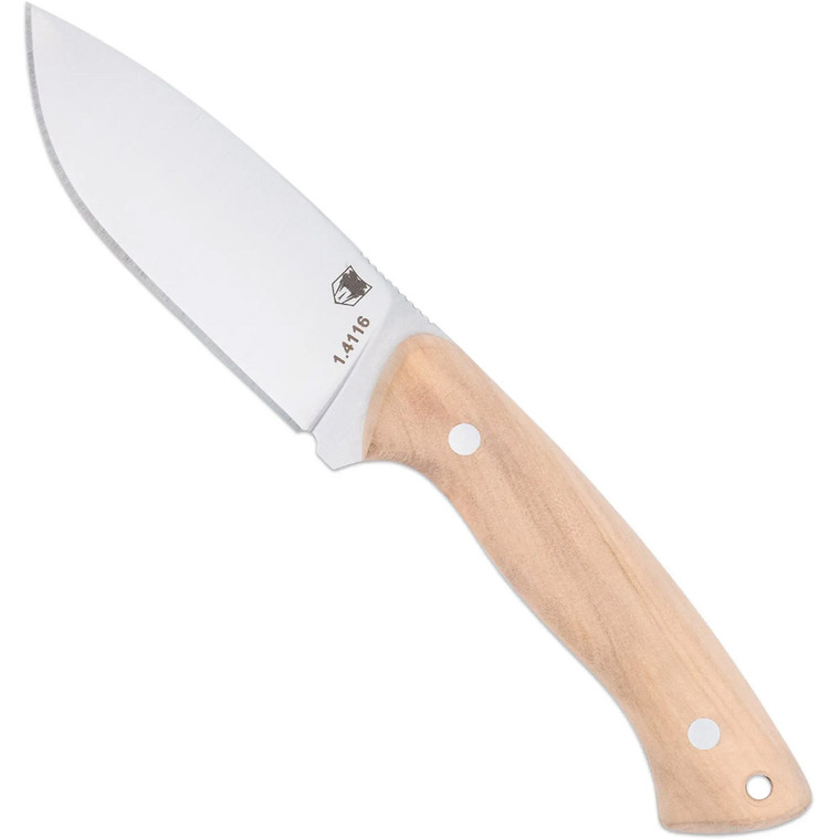 CobraTec Fixed Blade Twin Mountain Knife Fixed Blade Olivewood 4" - CTTWMOLW4
