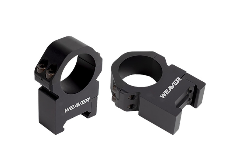 Weaver Precision Rings Matte Black 1 in. XX-High - 48384
