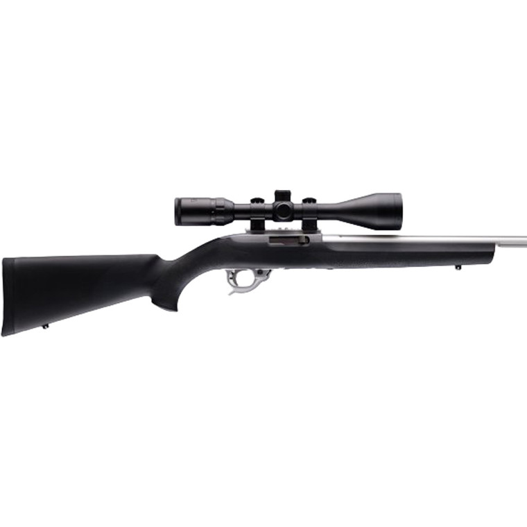 Hogue Overmolded Rubber Stock w/STD Barrel Channel Ruger 10-22 Black - 22000