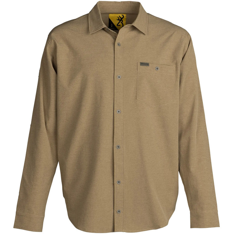 Browning Lightweight Shooting Shirt Tan Large - 3012724802