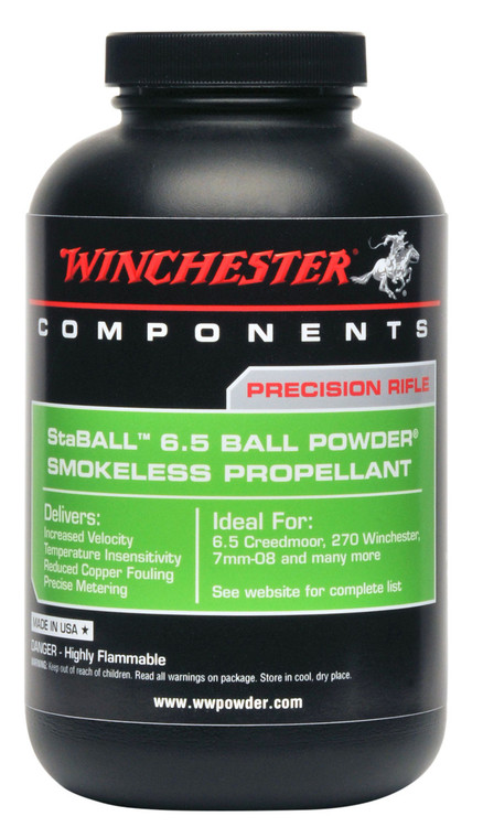 Winchester StaBall 6.5 Powder 1 lb. Rifle HAZMAT - STABALL1