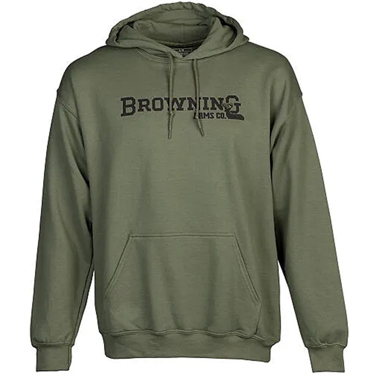 Browning Buckmark Hoodie Dark Green Large - 5030016403