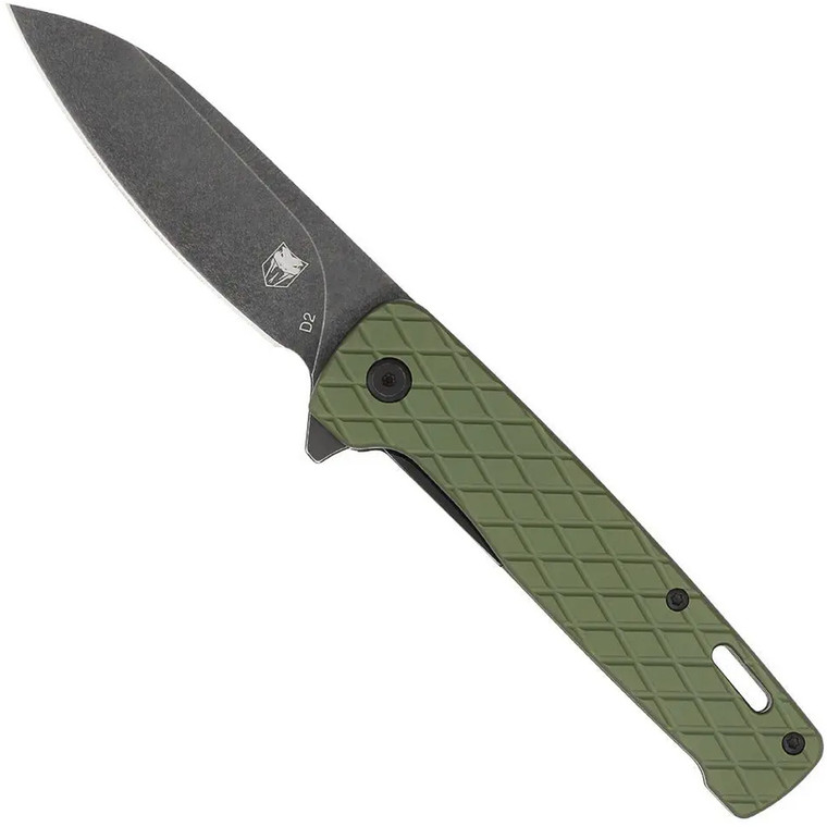 CobraTec Gator Knife Folding Blade OD Green - CTGRNGATOR