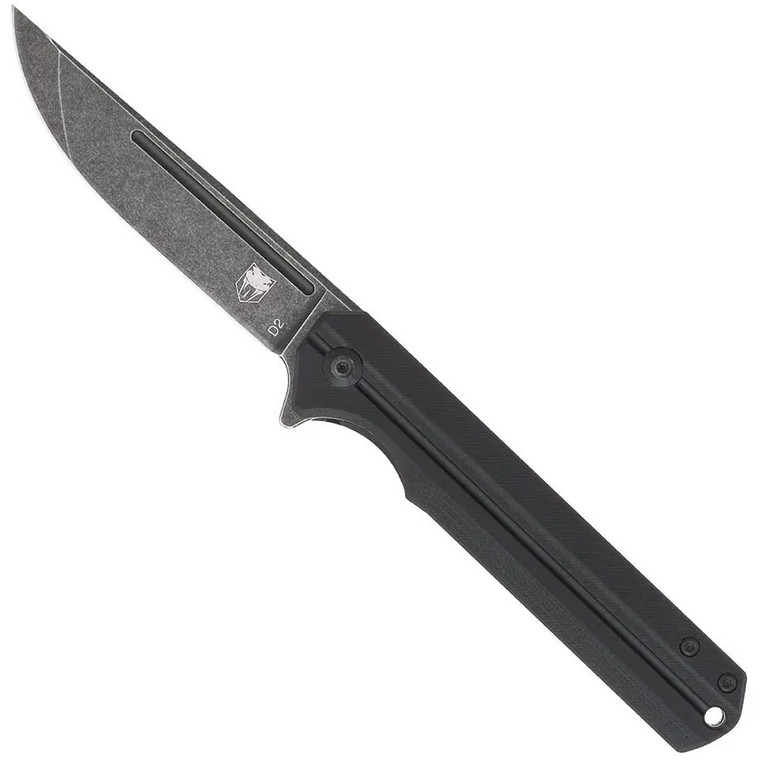CobraTec Streamline G-10 Folder Knife Folding Blade Black - CTBLKG10SL