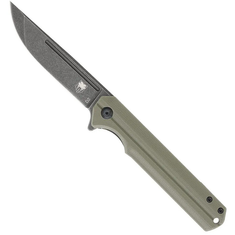 CobraTec Streamline G-10 Folder Knife Folding Blade OD Green - CTODGG10SL