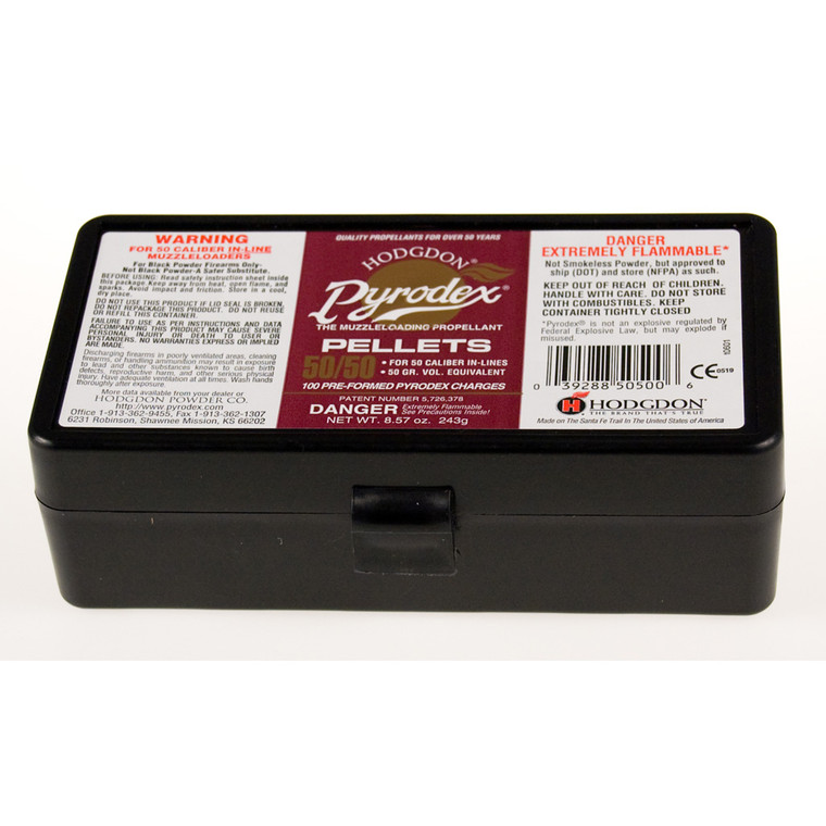 Hodgdon Pydrodex Pellets .50 cal. 50 gr. 100 pk. HAZMAT - P5050