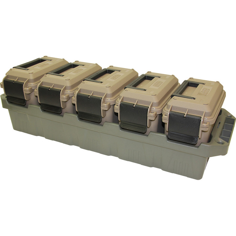 MTM Ammo Crate 5 can Mini Dark Earth/Army Green - AC5C