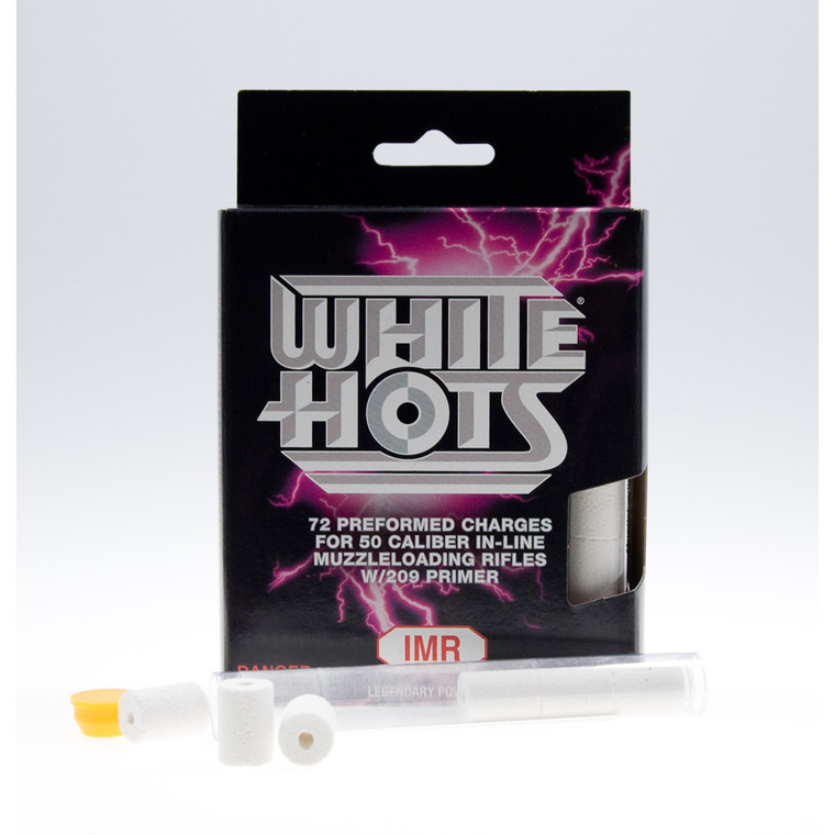 IMR White Hots Powder Pellets .50 cal. 50 gr. 72 pk. HAZMAT - WHP50