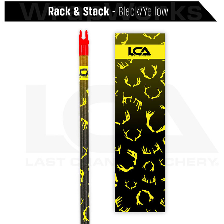 Last Chance WrapWorks Stock Rack & Stack Black/Yellow Precision Fixed Standard - WWS-S-FS-RSKBKYL