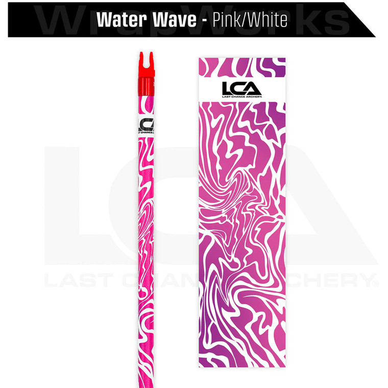 Last Chance WrapWorks Water Wave  Pink/White Precision Fixed Standard - WWS-S-FS-WAWORBL