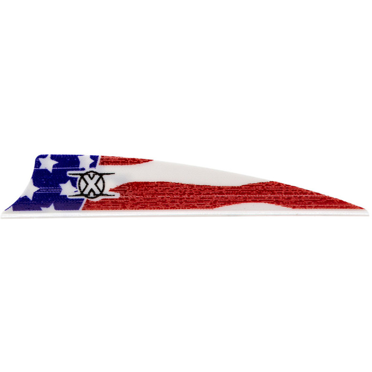 Bohning X Vanes Shield Cut 3 in. American Flag 36 pk. - 10771AF3S