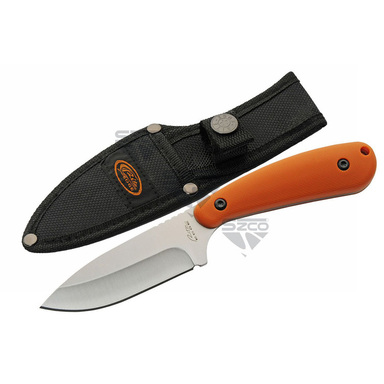 SZCO Orange Trailing Point Skinner Knife 7 in. - 211599-OR