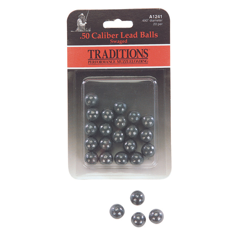 Traditions Swaged Round Balls .50 cal. 20 pk. - A1241
