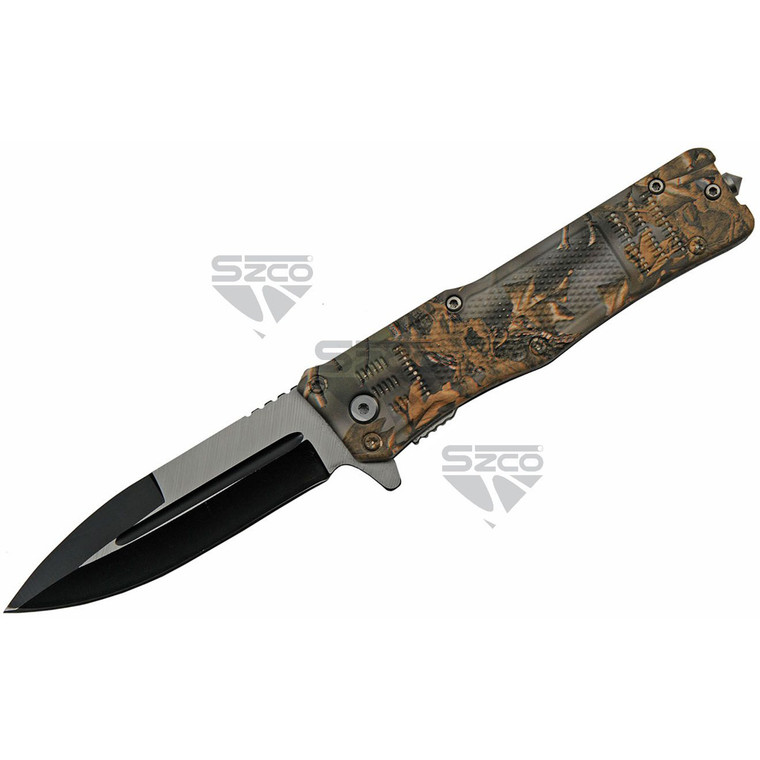 SZCO Camo Folder Knife 4.75 in. - 300513-CM
