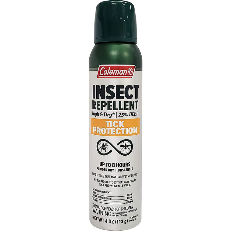 Coleman High and Dry Insect Repellent 4oz - 25% Deet w/ Tick Protection - 7517
