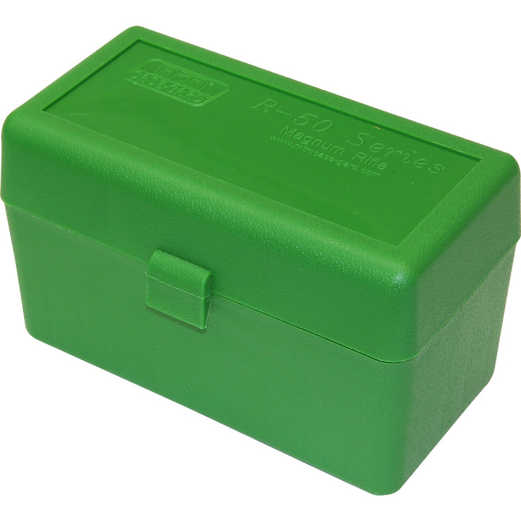 MTM Case-Gard Rifle Ammo Box RLLD-50 Green 50 rd. - RLLD-50-10