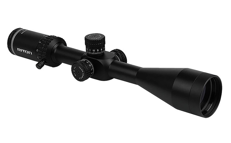 Riton X1 Conquer Rifle Scope 6-24x50 1" FFP MPSR Non-Illum MOA - Black - 1C624AF23