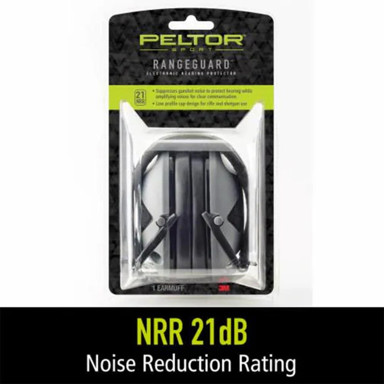 Peltor Sport RangeGuard Electronic Ear Muffs 21dB Grey - RG-NS-8