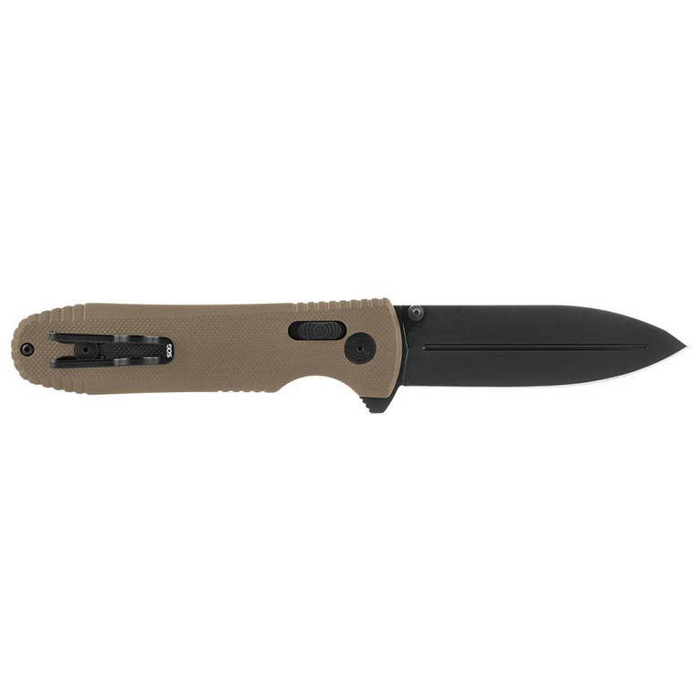 SOG Knives Pentagon OTF Knife 3-4/5" Spear Point Blade Dark Red Box - SOG-15-61-03-57