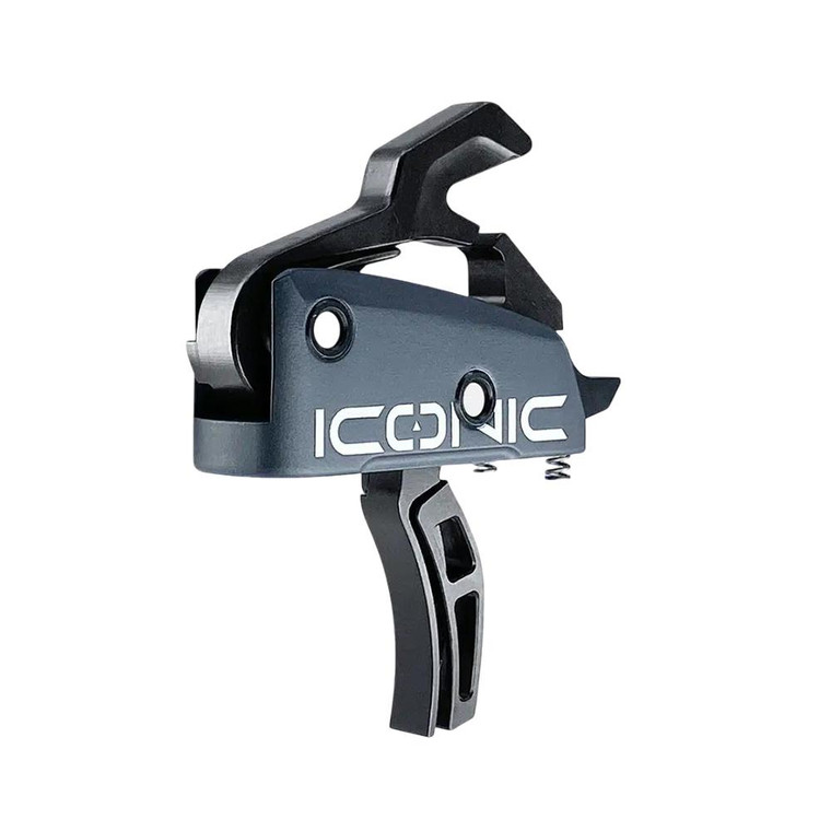 Rise Armament ICONIC Independent Two-Stage AR Rifle Trigger 1-2 lb Curved Black - T22-GRY