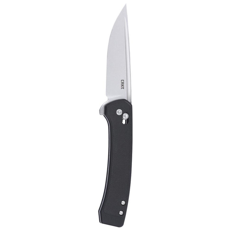 CRKT Q Compact Folding Knife 3" Drop Point Blade Black - 7075