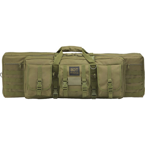 Bulldog Cases - Tactical Double Rifle Bag - Green, 13”h X 43”w X 4”d - BDT60-43G