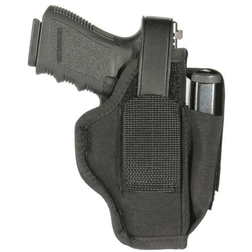 Blackhawk! - Nylon Ambidextrous Multi-use Holster W/ Mag Pouch - Black, Sz 5, 3.75"-4.5" Bbl Large Autos - 40AM05BK