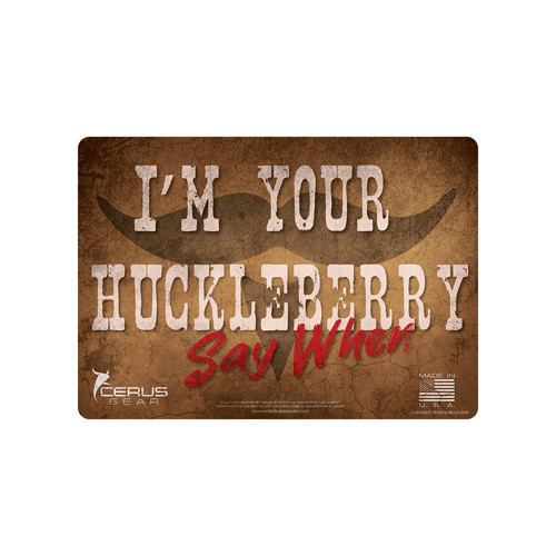 Cerus Gear - I'm Your Huckleberry Handgun Promat - Brown, 12" X 17" - HM-HUCK-LIF-FC