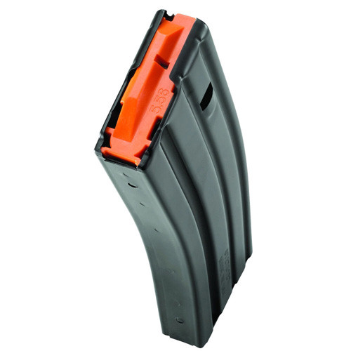 C-products - Ar-15 Magazine - Black W/ Orange Follower, 5.56/.223/300blk, 30/rd, Stainless Steel - 3023041178CPD