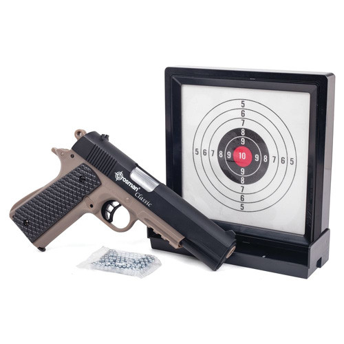 Crosman - Classic 1911 Pistol Kit - 1911 Air Pistol, Sticky Targets, 250/ct Bbs - S1911KT