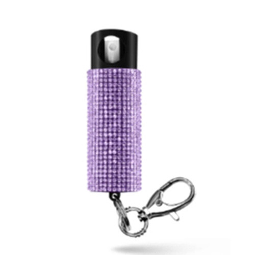 Guard Dog Security - Red Pepper W/ Gem/bling Design On Keychain - Lavender - PS-GDBO-LV