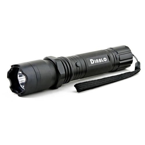 Guard Dog Security - Stun Gun Flashlight - Black, 160 Lumens, Diablo - TLSG-GDD
