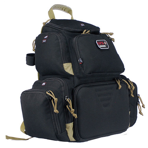 G Outdoors - Freestanding Handgunner Backpack, Black & Tan - GPS-1711BPBT