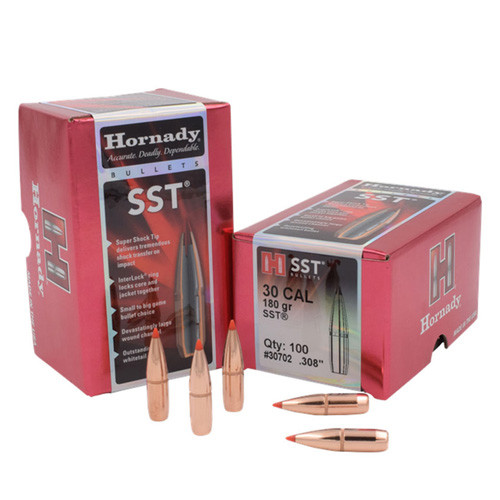 Hornady - Sst Bullets - 30 Caliber, .308, 180gr 100/bx - 30702