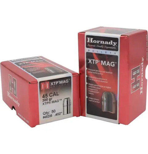 Hornady - Xtpâ® Mag Bullets - 45 Caliber, 300 Gr, .451, 100/bx - 45235