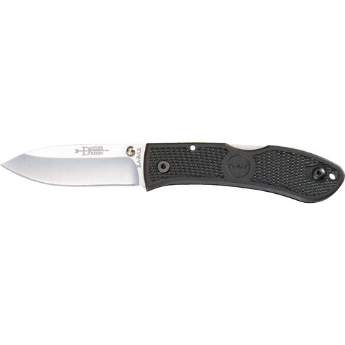Ka-bar - Dozier Hunter Folding Knife - Black - Hunter Shape - Plain Edge - 4062
