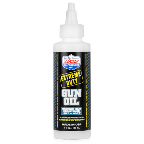 Lucas Oil - Lucas Extreme Duty Gun Oil - 4 Oz. Liquid Bottle - 10877