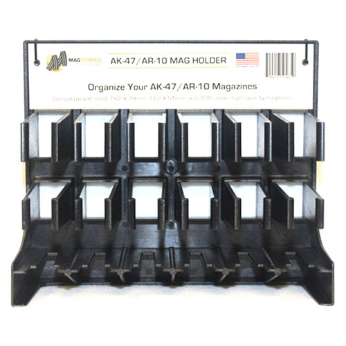 Mag Storage Solutions - Ak-47 / Ar-10 Mag Holder - Black, Up To 6 Mags - P-347