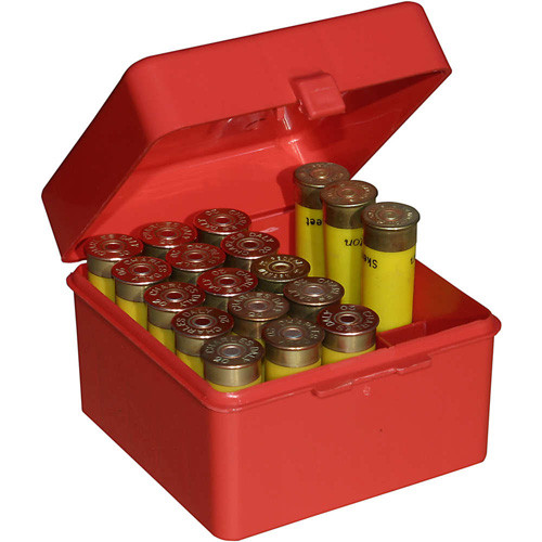 Mtm Case-gard - 25 Round Shotshell Box - 20 Gauge - Red - S-25-20-30