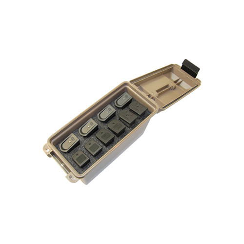 Mtm Case-gard - Tactical Mag Can 10 Double Stack Handgun Mags - Dark Earth - TMCHG