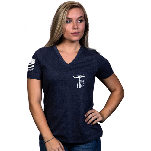 Nine Line Apparel - Women's America T-shirt Navy - AMERICA-WRVN-NAVY-XL